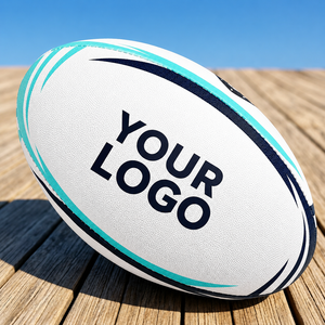 Training Rugby Ball Durable Practice Ball Club Academy Use Excellent Grip Pebble Surface <b>Machine</b> <b>Stitched</b> Rugby Training Ball - Product Image 1