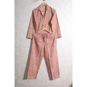 Conjunto de Pijama de Algodón Estampado para Mujer, Ropa de Dormir Ligera, Suave y Relajante para el Hogar - Product Image 1