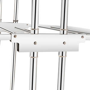 <b>Large</b> Four Layer Stainless Steel <b>Clothes</b> <b>Drying</b> <b>Rack</b> Mobile Laundry Standing Tower Hari Krushna Kitchen Foldable Hanger - Product Image 1