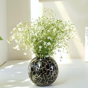 Jarrón Redondo de Metal para Decoración del Hogar, Florero Esférico Decorativo, Centro de Mesa Moderno para Sala de Estar - Product Image 4