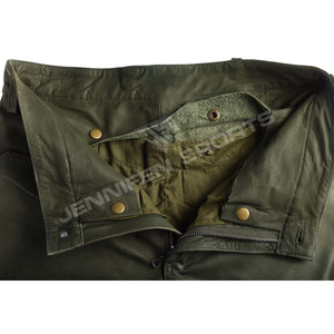 Pantalon de chasse en cuir véritable pour homme, imperméable, élastique, pour la randonnée, la chasse, décontracté, multi-poches, pantalon de travail, jogging pour homme - Product Image 2