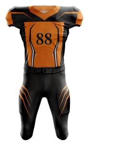En gros Personnalisé Équipe Professionnelle Uniformes De Football Américain Combat Réel Maillot De Sublimation Techniques Imprimées - Product Image 2