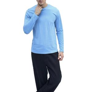 Wholesale High Quality Oversized Cotton Long Sleeve <b>Tshirts</b> Streetwear Custom Plain Long Sleeve T Shirts - Product Image 6