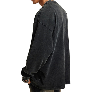 Sweat-shirt personnalisé pour homme, col rond, coupe classique, en molleton 100% coton, logo personnalisé, respirant, vente en gros, pas cher - Product Image 3