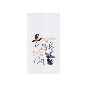 Paño de cocina 2026 Never Mind The Witch Beware Of Cats, paño de mano colgante, toallas de limpieza absorbentes para el hogar, golf y cocina - Product Image 1