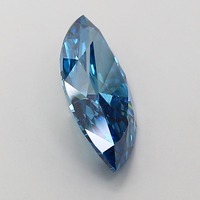 Diamant de laboratoire Marquise bleu vif de 334,4 carats, certifié IGI, qualité VVS2, polissage excellent, synthétique CVD, bijoux fins pour la joaillerie