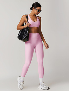 Women's Winter Casual Collarless High Quality 2-Piece Yoga Shorts Set Breathable Quick Dry Eco-Friendly 100% Cotton Solid - Product Image 3