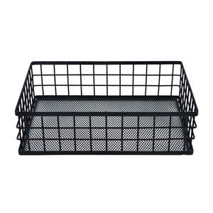 Panier à serviettes élégant en fer pour une utilisation quotidienne à la table, améliorant l'expérience culinaire avec un peu plus d'ordre - Product Image 1