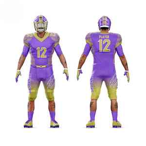 Conjunto de Jersey Profesional Transpirable Elite con Tecnología de Absorción de Humedad para este Uniforme de Fútbol Americano Estampado - Product Image 1