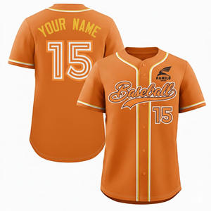 Conjunto de Uniforme de Béisbol Personalizado para Adultos, Ropa Deportiva de Talla Grande, 100% Poliéster, Transpirable, de Secado Rápido, con Impresión de Logotipo y Nombre del Equipo Personalizados - Product Image 3