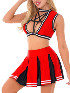 Ensemble d'uniformes de cheerleading pour jeunes, vêtements d'entraînement par sublimation, tenues de danse pour femmes, style tendance, vente en gros - Product Image 5
