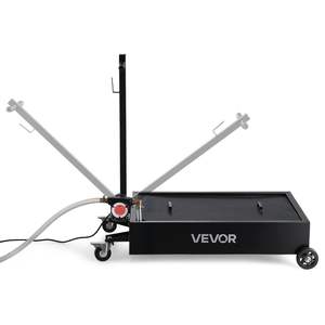 Bandeja de Drenaje de Aceite Rodante de Perfil Bajo con Capacidad de 15 Galones, Bomba Eléctrica, Manguera de 7.2 pies, a Prueba de Fugas, Resistente a la Corrosión, Modelo Metálico para Autos - Product Image 1