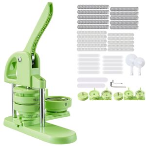 Macchina Automatica 2 in 1 per la Creazione di Bottoni da 1.26/2.28 Pollici, Include 200 Pezzi di Perni in Plastica e Taglierina Circolare, Libro Magico Rinforzato - Product Image 1