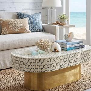 Branded Quality Handmade Black and White Strip Bone Inlay <b>Bedside</b> <b>Stool</b> Coffee <b>Table</b> Made of Wood for Decoration From India. - Product Image 2