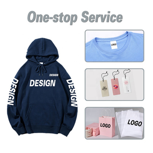 Sweat à capuche en tissu polaire, séchage rapide, respirant, uni, streetwear décontracté, logo personnalisé, coupe oversize - Product Image 3