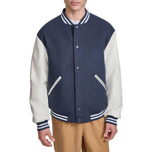 Blouson universitaire tendance 2026 pour hommes et femmes, coupe oversize, style streetwear, blouson Letterman, logo personnalisé OEM ODM - Product Image 1