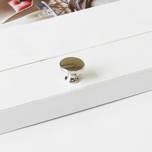 Zinc Alloy Round Cabinet <b>Knob</b> Polished Modern Minimalist Furniture Handle for Kitchen Wardrobe Drawer Bathroom Use OEM Available - Product Image 4