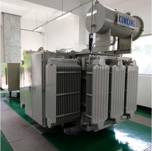 Transformador Trifásico Sumergido en Aceite, Montado en Plataforma, 50/60Hz, Fabricado en Corea, OEM ODM Kumkang 225kVA/34500D/208Y/120V-CONDUCTOR CU-CU - Product Image 3