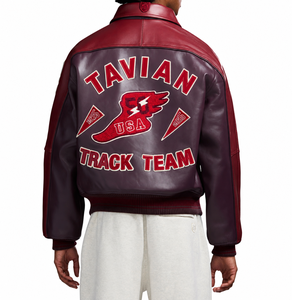 Chaqueta de Motociclista de Cuero Vacuno Genuino para Hombre, Chaqueta de Motocicleta de Primera Calidad, Logotipo Personalizado, Ropa de Abrigo de Moda de Invierno, Venta al por Mayor - Product Image 1