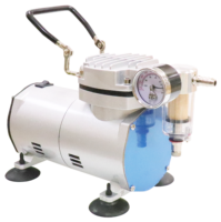 Pompe à vide silencieuse portable AC CE 620 mmHg 24 LPM LAB-300 pour instruments de laboratoire, filtration et tests de microbiologie