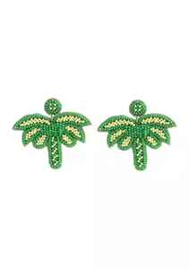 Pendientes de Aro Modernos con Cuentas y Bordado a Mano de Alta Calidad, Diseño de Hoja, Ideales para Fiestas de Verano en la Playa, Regalos y Bodas a la Moda - Product Image 6