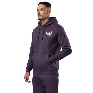 Sudadera con Capucha Morada para Hombre, Informal, de Forro Polar, Manga Larga, para Invierno, Deportiva - Product Image 1
