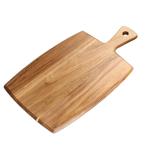 Planche à découper en bois d'acacia avec poignée, idéale pour la charcuterie, le pain et le fromage – Nouveauté très prisée - Product Image 1
