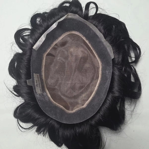 Perruque toupet en cheveux humains mono de qualité supérieure, origine Taz Hair Autriche, style Bangladesh, avec des ondulations naturelles et profondes - Product Image 1