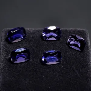 Lot de 10 pierres précieuses naturelles en Iolite bleue, taille coussin, facettées, pierres de cristal précieuses en vrac pour la fabrication de bijoux faits à la main - Product Image 6