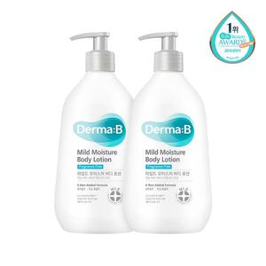Set di 2 Lozioni Corpo Neopharm Derma B Mild Moisture 400ml con Acido Ialuronico, in Offerta - Product Image 1