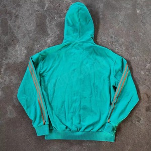 Vintage Turquoise Zip Up Hoodie Racing Stripe Streetwear Fleece Jacket Custom Graphic Pullover Boxy Fit Hoody 2026 - Product Image 3