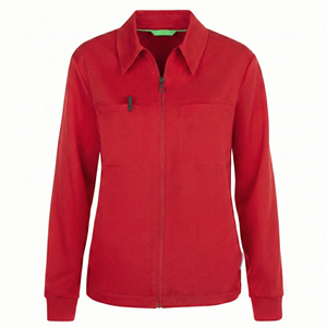 Wholesale Custom Colors Hospital Uniform Nurse Scrub Jacket Zip Front Turn Down Collar <b>Long</b> Sleeve Warm Up <b>Coat</b> Scrub Jackets - Product Image 4