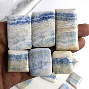 Cabujones de Scheelite para Joyería, Gemas Naturales Sueltas, Inclusiones Verdeazules Profundas, Corte Ovalado, MAHNAJ GEMS Rajasthan - Product Image 4
