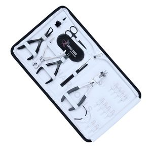 Kit de pinces multifonctions pour extensions capillaires : Pince à micro-anneaux, Pince à sertir, Pince pour extensions à bandes, Aiguilles à coudre, Pinces de sectionnement - Product Image 1