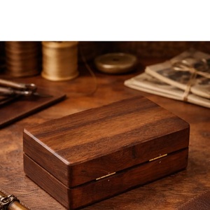 Caja rectangular de madera grabada MRW, decoración de mesa hecha a mano, personalizada para empresas - Product Image 3