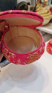 กล่องใส่เครื่องประดับหนัง PU หรูหราแบบพับได้ ปักลายด้วยมือ พร้อมซิป พกพาสะดวก เป็นมิตรกับสิ่งแวดล้อม - Product Image 3