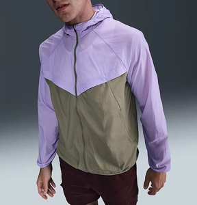 Veste bomber de course ultra-fine avec protection UV, unisexe, résistante à l'eau, légère, pliable, réfléchissante, logo personnalisé - Product Image 3