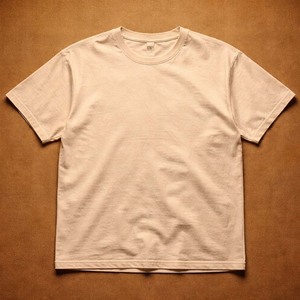 เสื้อยืดผู้ชายผ้าฝ้ายถักแบบเรียบสีเบจ สไตล์ลำลอง ทรงโอเวอร์ไซส์ แห้งเร็ว ระบายอากาศดี เหมาะสำหรับฤดูร้อน ขายส่ง - Product Image 1