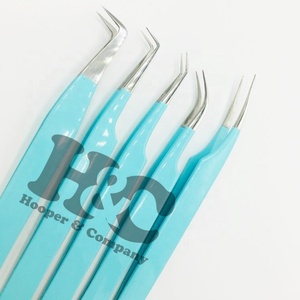 New Arrival Tweezers <b>mink</b> Hooper Company Professional Eyelash Extension Tweezers Durable Stainless Steel Tips Customizable Tip - Product Image 1