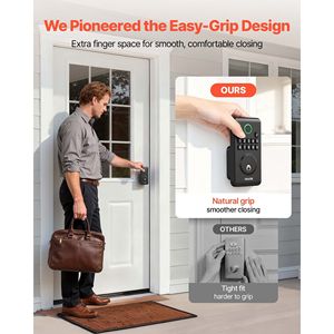 Serratura Intelligente con Design Innovativo Easy-Grip, Ingresso Senza Chiave, Codici Utente Personalizzabili, Blocco Automatico con Chiave e Funzione Deadbolt - Product Image 3