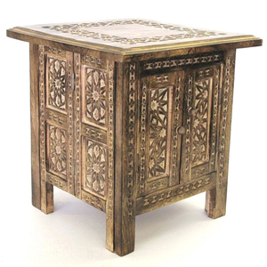 Table d'appoint octogonale incrustée de nacre, artisanale, en marqueterie de bois géométrique, table d'appoint, mobilier d'art islamique, meilleur prix - Product Image 4