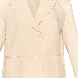 Blazer sur mesure pour femme à manches longues et col en V, veste de bureau, costume professionnel ajusté, manteau, fabricant OEM ODM, vente en gros, nouveau style - Product Image 2