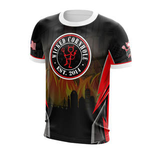 Maillot de football personnalisable noir pour équipe, design France, imprimé par transfert thermique, court, respirant, 100 % polyester, vente en gros - Product Image 5