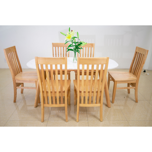 <b>Solid</b> <b>Wood</b> Oval Dining <b>Table</b> for Home Use High Quality Ready Assemble Modern Furniture Dining Room Bulk 6 Seater - Product Image 3