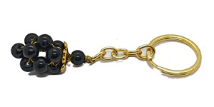 High Quality Crystal Keychain Stone Black agate grapes <b>key</b> Chine natural Stone bead Healing <b>Key</b> Holder Gift for Women <b>Key</b> <b>Chains</b> - Product Image 6