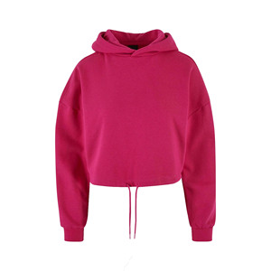 2026 <b>Top</b> Trendy Solid Printed Customizable Oversized Women's Hooded Crop <b>Top</b> Hoodie Polyester/Cotton Windproof Breathable <b>Winter</b> - Product Image 6