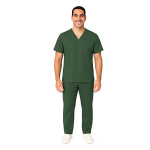 Unisex Classic White Cotton Lab <b>Coat</b> Professional Medical Nurse <b>Coat</b> Uniform with Needle <b>Detection</b> and Seamless Fusing - Product Image 1