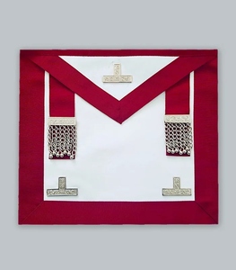 Tablier maçonnique provincial de haute qualité, conçu pour le rang de gardien, au style traditionnel, avec des coutures précises et une élégance cérémonieuse. - Product Image 3