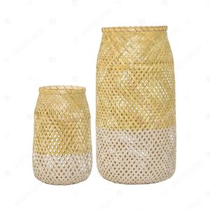Vietrustic Trend-driven Design Natural Floor <b>Lantern</b> Candles and Glass Holders <b>Bamboo</b> Rattan <b>Lantern</b> Braided Hanging <b>Lanterns</b> - Product Image 4