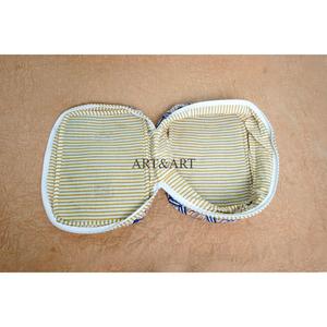 Juego de 3 Bolsas de Aseo Acolchadas de Algodón Estampado Indio, Neceser, Estuche de Afeitado, Estuche de Maquillaje de Viaje, Bolsas y Estuches para Cosméticos - Product Image 5